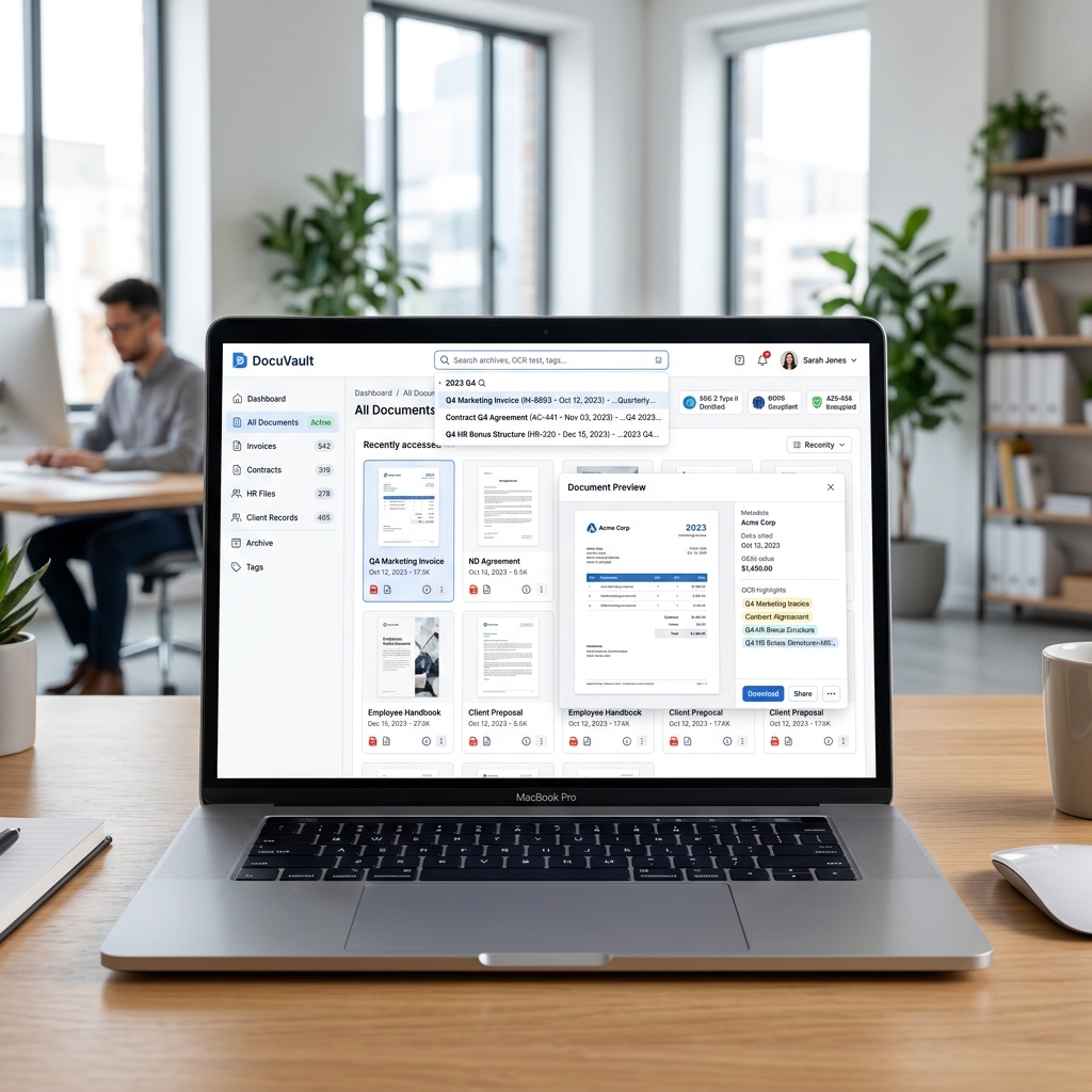 Archiwum dokumentów online Arimonit Cloud Vault